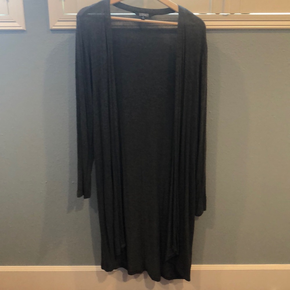 Casual loose fitting long cardigan